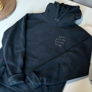 Antisocialsocialclub ASSC tonal black hoodie